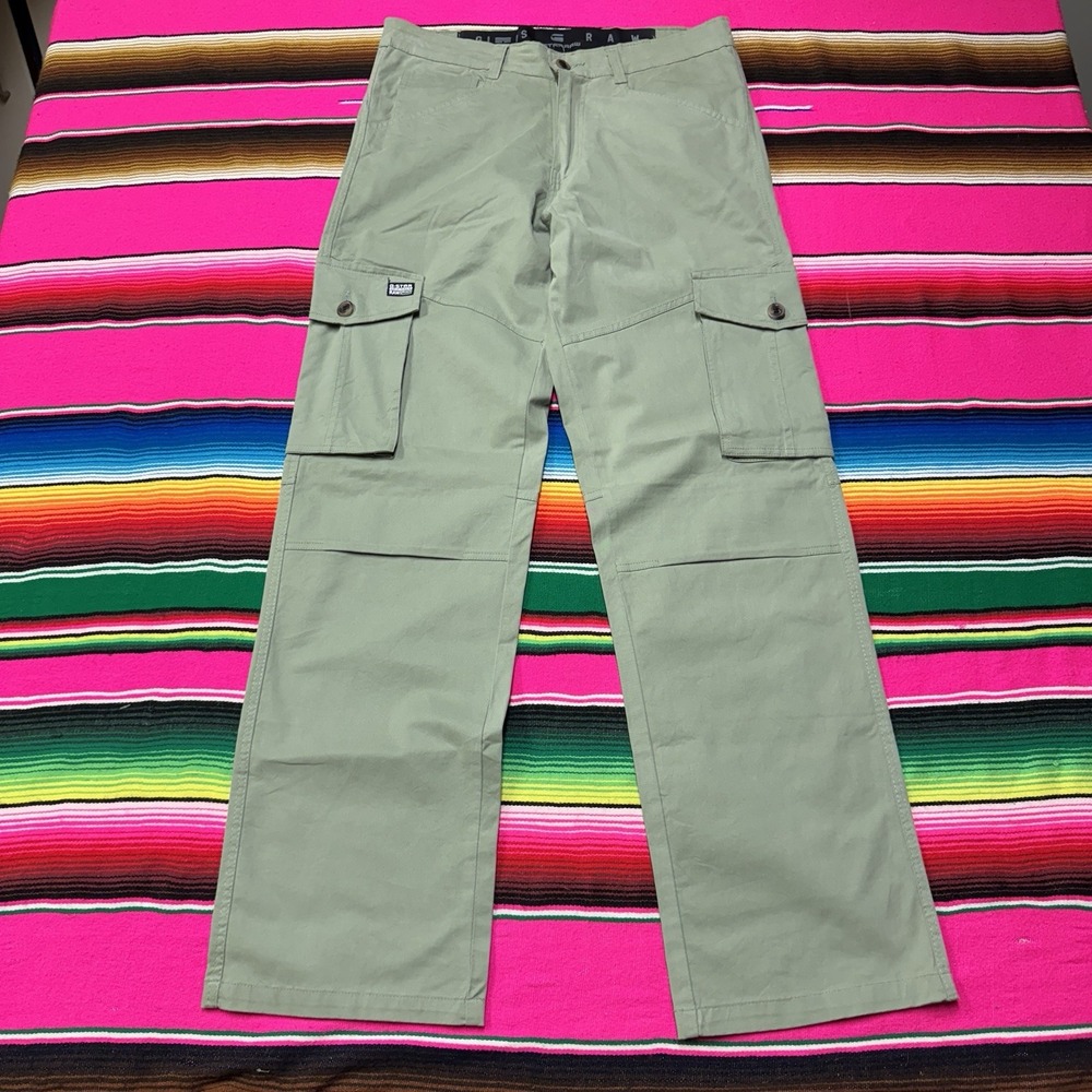 G-Star Raw Cargo Pants Men's 32 (Fit 30x31) Green‎ Loose Fit Baggy Gorpcore Y2K